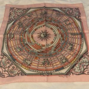 Jackie O HERMES Silk Scarf F. Faconnet Sun Dial